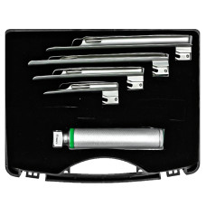 Ларингоскоп Миллера, набор из 4-х клинков, волоконнооптические