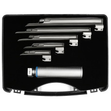 Набор ларингоскопов Миллера (Miller) 5 клинков (№ 0, 1, 2, 3, 4)