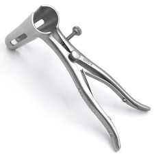 Зеркало ректальное по Симсу, операционное, окончатые створки, для взрослых, 95 мм х 160 мм 