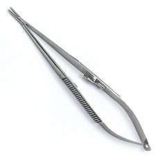 Иглодержатель глазной Кастровьехо, с фиксатором, прямой, 200 мм