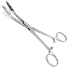 Корнцанг изогнутый, 180 мм