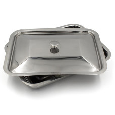 Лоток прямоугольный с крышкой, 200 х 150 х 25 мм