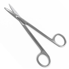 Ножницы операционные, прямые, тупоконечные, трехгранные лезвия, 140 мм