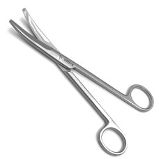 Ножницы Мейо операционные изогнутые тупоконечные, 170 мм