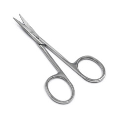 Ножницы офтальмологические, прямые, остроконечные, 100 мм.