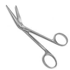 Ножницы для вскрытия сосудов, горизонтально-изогнутые 135 мм