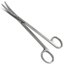 Ножиці за Мікстером (Mixter) хірургічні зігнуті, тупокінцеві, 150 мм