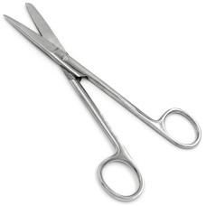 Ножницы операционные прямые с одним острым, 170 мм