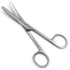 Ножницы операционные изогнутые тупоконечные, 115 мм