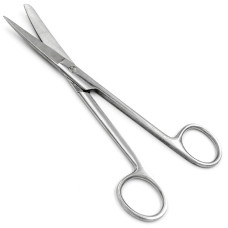 Ножницы операционные изогнутые с одним острым, 170 мм