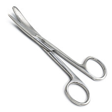 Ножницы операционные изогнутые с одним острым, 115 мм