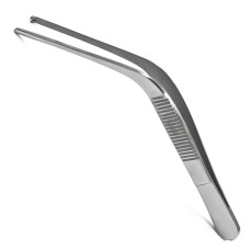 Пинцет ушной горизонтально-изогнутый 1/2 зуба, 105 мм 