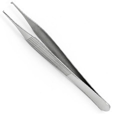 Пинцет Адсона хирургический, 1/2 зуба, 120 мм