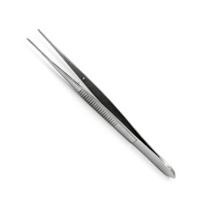 Пинцет хирургический офтальмологический, 1/2 зуба, 100 мм х 0,6 мм