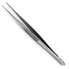 Пинцет хирургический офтальмологический, 1/2 зуба, 125 мм х 0,6 мм