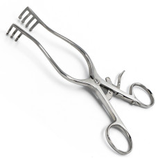 Ранорасширитель тупой с кремальерой, 3х4 зубца, 165 мм