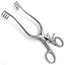 Ранорасширитель острый с кремальерой, 4х4 зубца, 200 мм