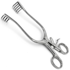 Ранорасширитель острый с кремальерой, 5х4 зубца, 200 мм