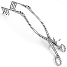 Ранорасширитель тупой с кремальерой, 4х4 зубца, 320 мм