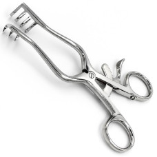 Ранорасширитель острый с кремальерой, 3х4 зубца, 140 мм