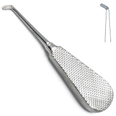 Элеватор зубной, угловой, левый, малый, № 4