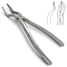 Щипцы для удаления корней зубов верхней челюсти с узкими губками, № 51А, типа Щ-182