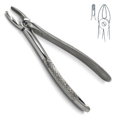 Щипцы для удаления резцов, клыков верхней челюсти, с сходящимися губками, № 2, типа Щ-170