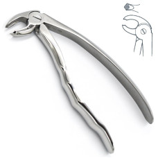Щипцы для удаления молочных моляров нижней челюсти № 22А, типа Щ-176-А, анатомические ручки