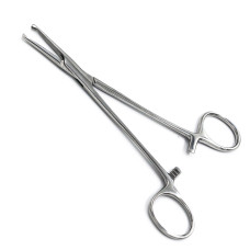 Зажим кровоостанавливающий Кохера-Лерicha, зубчатый, прямой, 1/2 зуба, 150 мм