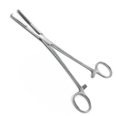 Зажим Микулича, прямой, с кремальерой, 200 мм