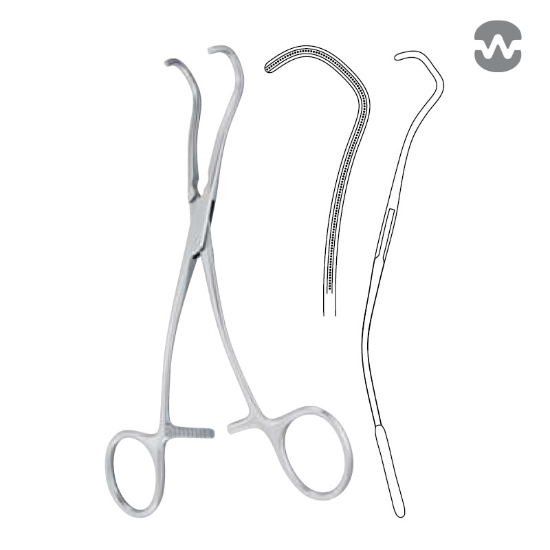 Зажим атравматический ДеБейки-Кули (DeBakey-Cooley), 16 см