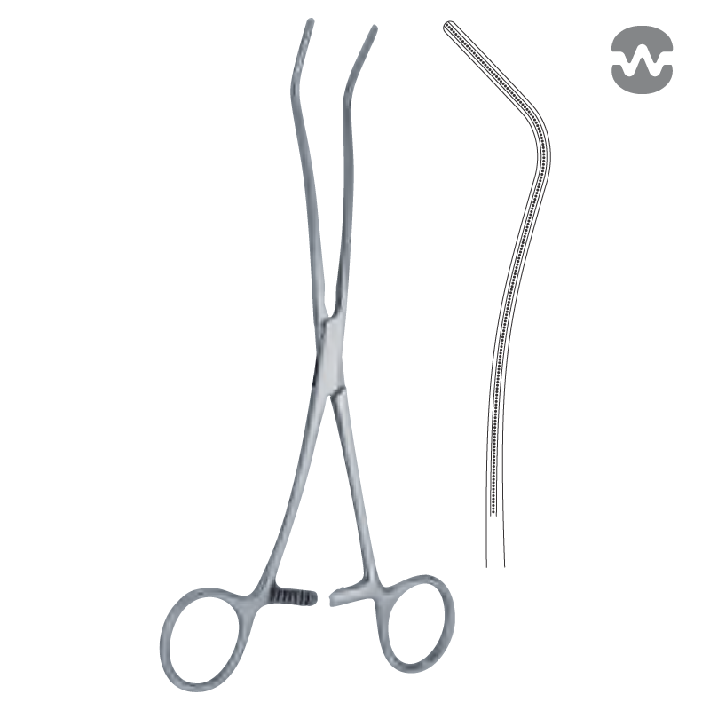 Зажим атравматический ДеБейки-Кули (DeBakey-Cooley), 20 см