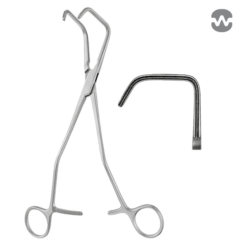 Зажим атравматический Хопт (Hopt), 23 см