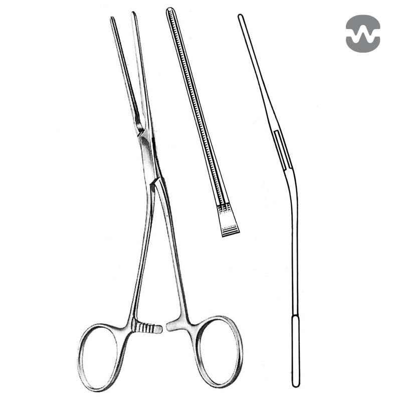 Зажим атравматический ДеБейки (DeBakey), прямой, 16,5 см