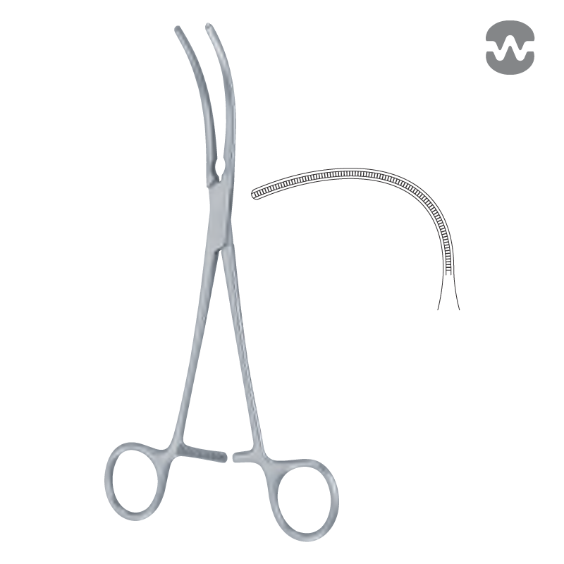 Зажим атравматический Гловер (Glover), 19 см