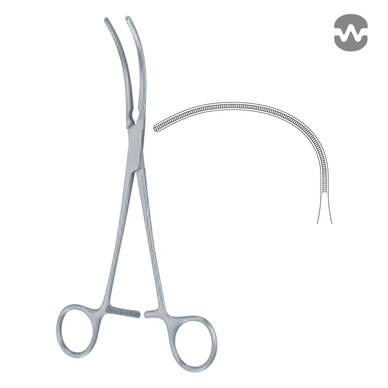 Зажим атравматический Гловер (Glover), 22 см