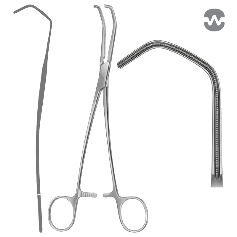 Зажим атравматический ДеБейки (DeBakey), 24 см