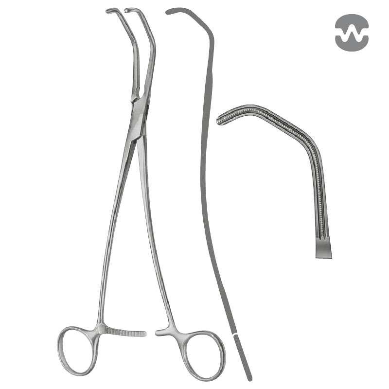 Зажим атравматический ДеБейки-Сатинского (DeBakey-Satinsky), 22 см