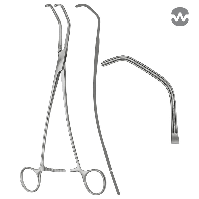 Зажим атравматический ДеБейки-Сатинского (DeBakey-Satinsky), 26,5 см