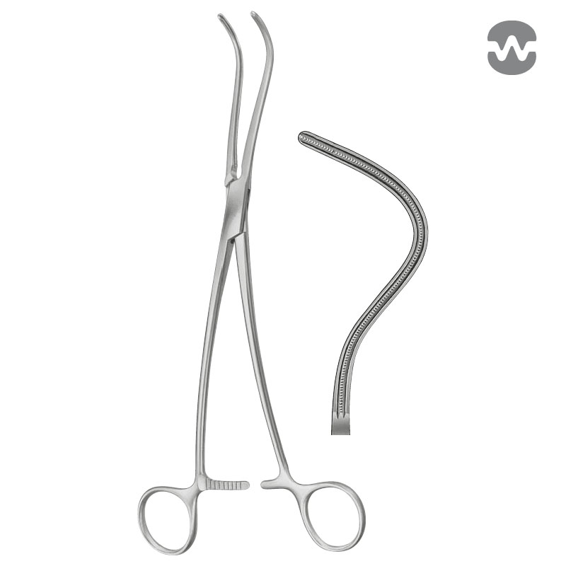 Зажим атравматический Харкен (Harken), серповидный, 24 см