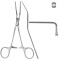 Зажим атравматический Кули (Cooley), изогнутый 90°, 15 см