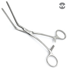 Зажим атравматический ДеБейки, изогнутый 60°, 180 мм