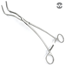 Зажим атравматический ДеБейки-Харкен, серповидный, 245 мм