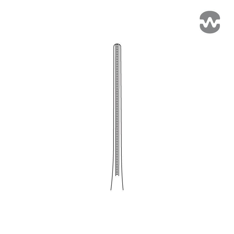 Зажим атравматический ДеБейки (DeBakey), прямой, 17 см