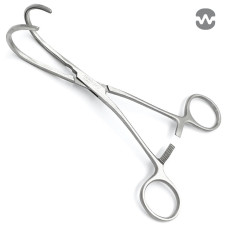 Зажим атравматический ДеБейки, изогнутый по радиусу, 160 мм