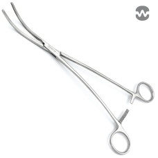 Зажим атравматический ДеБейки, S-изогнутый, 265 мм