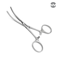 Зажим атравматический ДеБейки, изогнутый, 125 мм