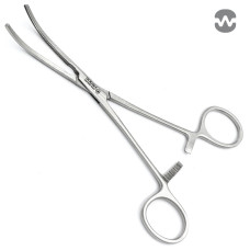 Зажим атравматический ДеБейки, изогнутый, 165 мм