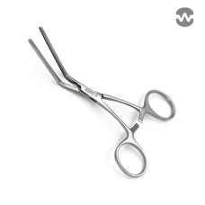 Зажим атравматический ДеБейки, изогнутый 45°, 125 мм