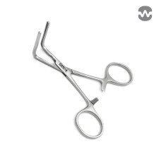 Зажим атравматический ДеБейки, изогнутый 90°, 105 мм